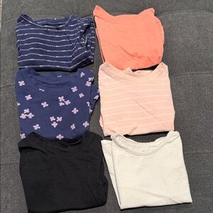 Kids' Assorted Color T-Shirts - Pack of 6